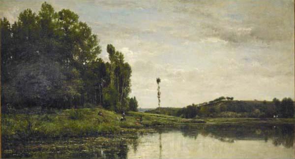 Charles-Francois Daubigny Banks of the Oise Spain oil painting art
